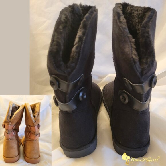 🖤 Brand New Women's Black Arnina Cozy Faux Fur Winter Boots Size 6.5, 7 - Picture 5 of 16